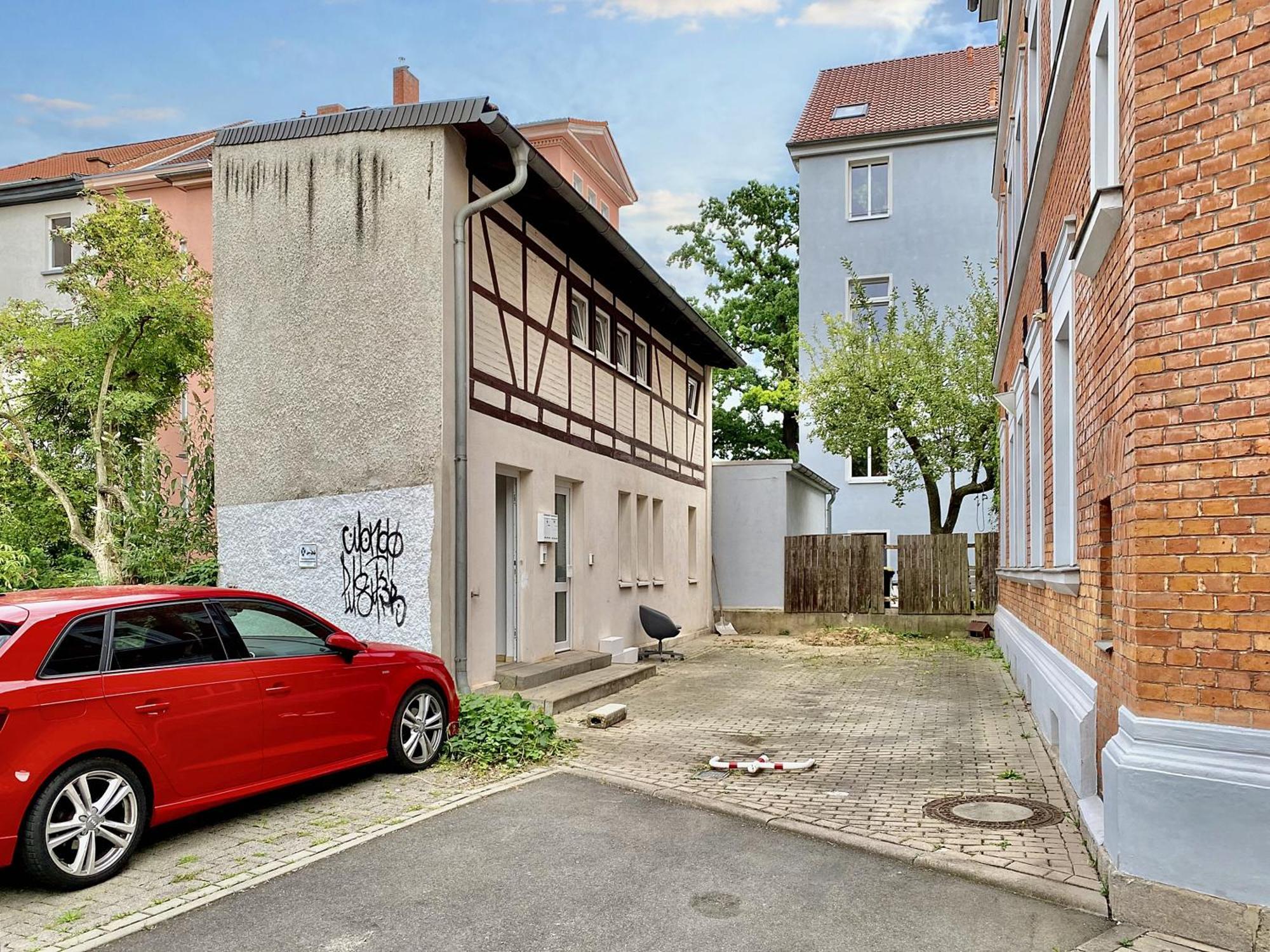 Die Remise Mit Kostenlosem Parkplatz Direkt Vor Der Tuer Erfurt Esterno foto